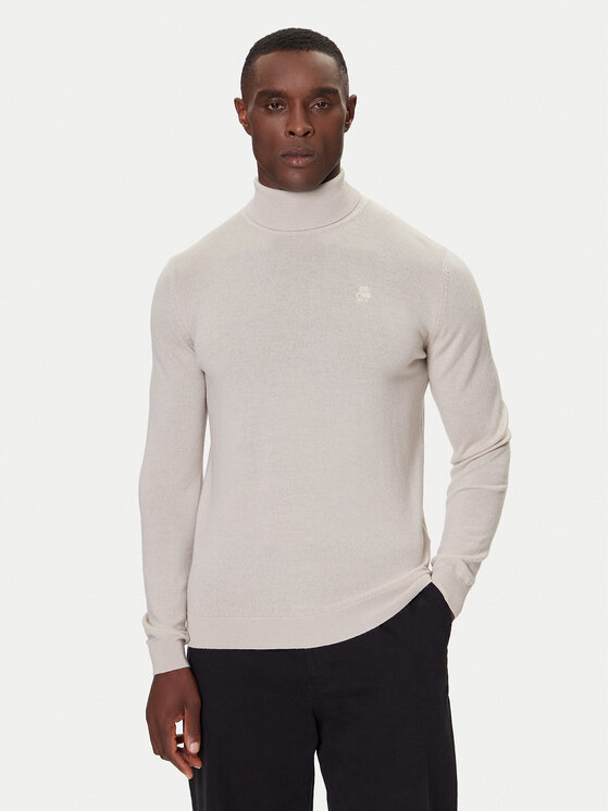 KARL LAGERFELD Golf 655058 554399 Beżowy Regular Fit