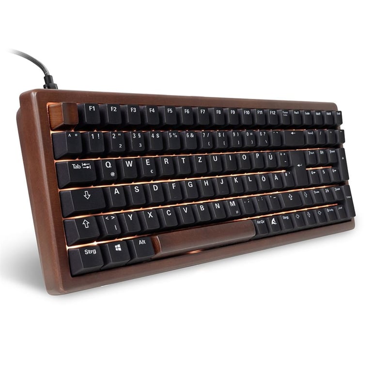 Sharkoon SGK50 S2 klawiatura Dom USB QWERTZ Niemiecki Drewno