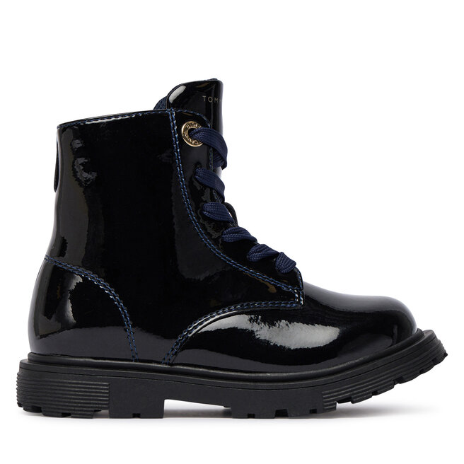 Trzewiki Tommy Hilfiger Lace-Up Bootie T1A5-34005-1237 M Granatowy