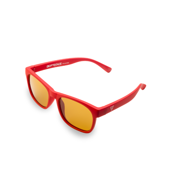 Zepter Hyperlight Eyewear okulary fulerenowe dla dzieci poprawiają samopoczucie, przeciwsłoneczne i do komputera, socz. hiperpolaryzująca, czerwone