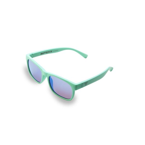 Zepter Hyperlight Eyewear okulary fulerenowe dla dzieci poprawiają samopoczucie, przeciwsłoneczne i do komputera, socz. hiperpolaryzująca, turkusowe
