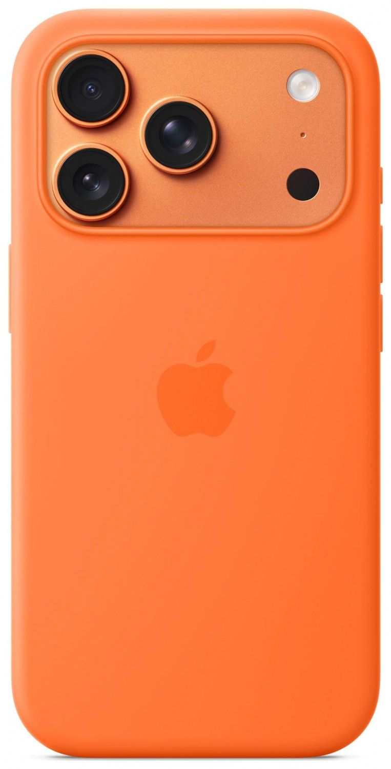 Apple iPhone 17 Pro Silicone Case with MagSafe orange