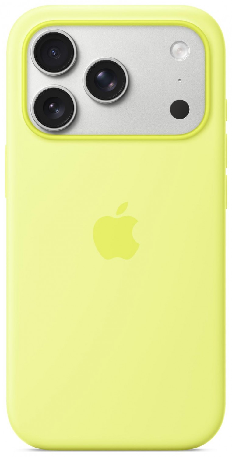Apple iPhone 17 Pro Silicone Case with MagSafe neon yellow