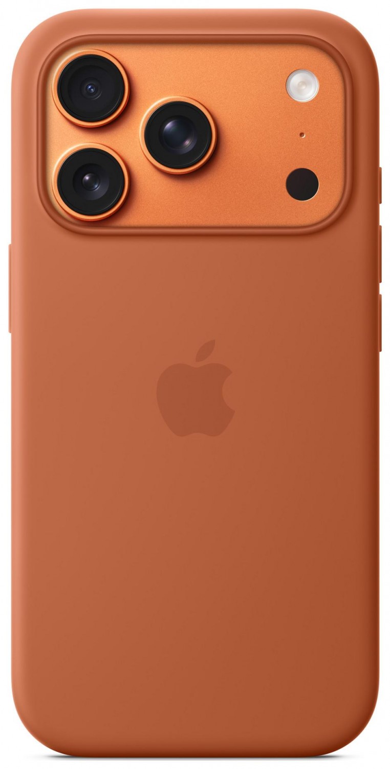 Apple iPhone 17 Pro Silicone Case with MagSafe terra cotta