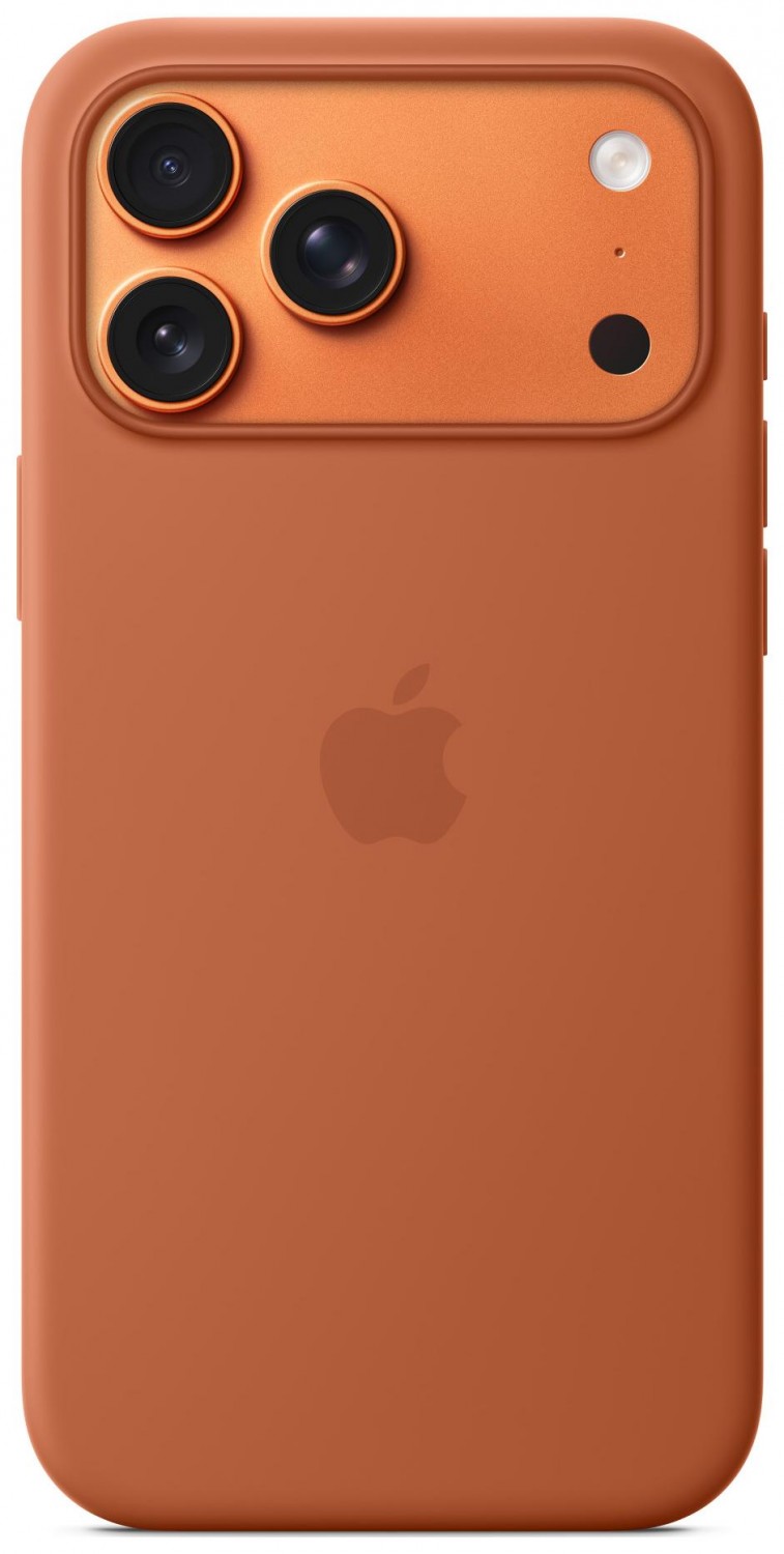 Apple iPhone 17 Pro Max Silicone Case with MagSafe terra cotta