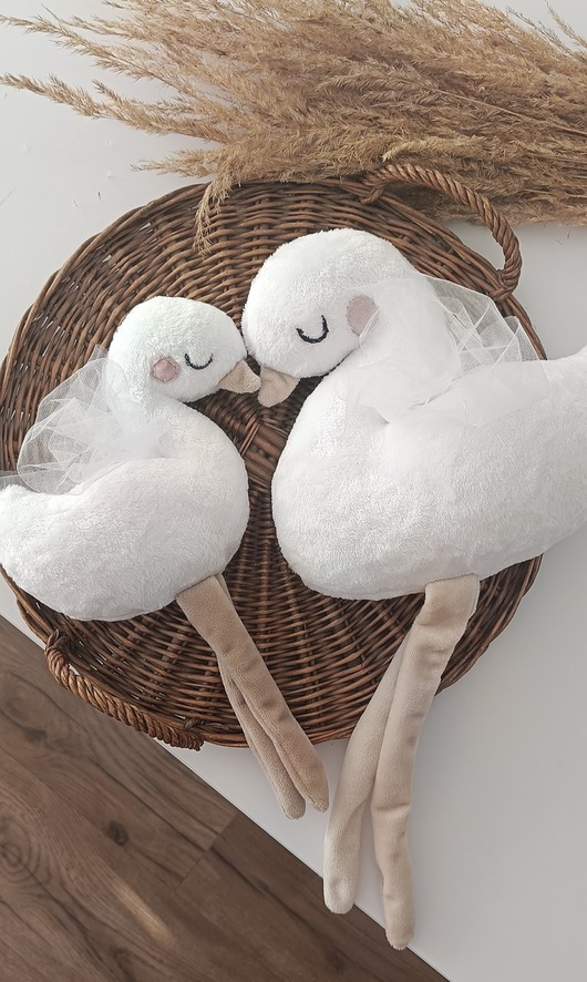 Łabędź - personalizowana maskotka, przytulanka