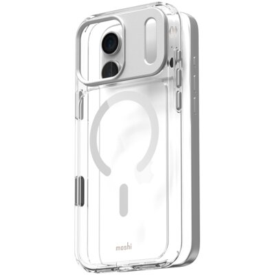 Etui MOSHI iGlaze MagSafe do Apple iPhone 17 Pro Max Przezroczysto srebrny