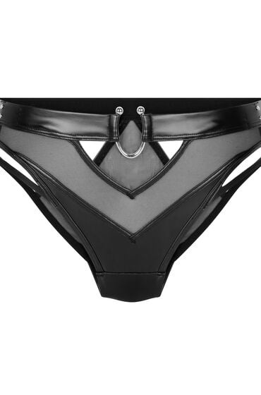 Hunkemöller Majtki brazylijskie z wysokim wycięciem Zelda Czarny