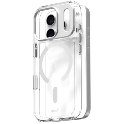 Etui MOSHI iGlaze MagSafe do Apple iPhone 17 Pro Przezroczysto srebrny