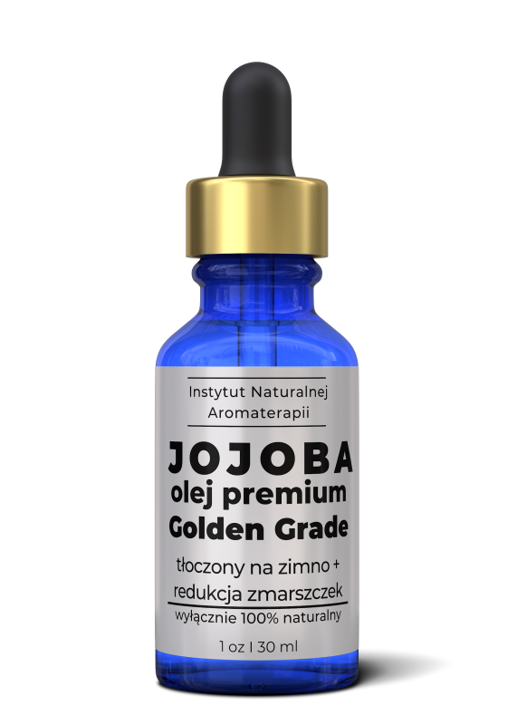 BIO olej JOJOBA zimnotłoczony redukuje zmarszczki - do twarzy, włosów i ciała - 30 ml