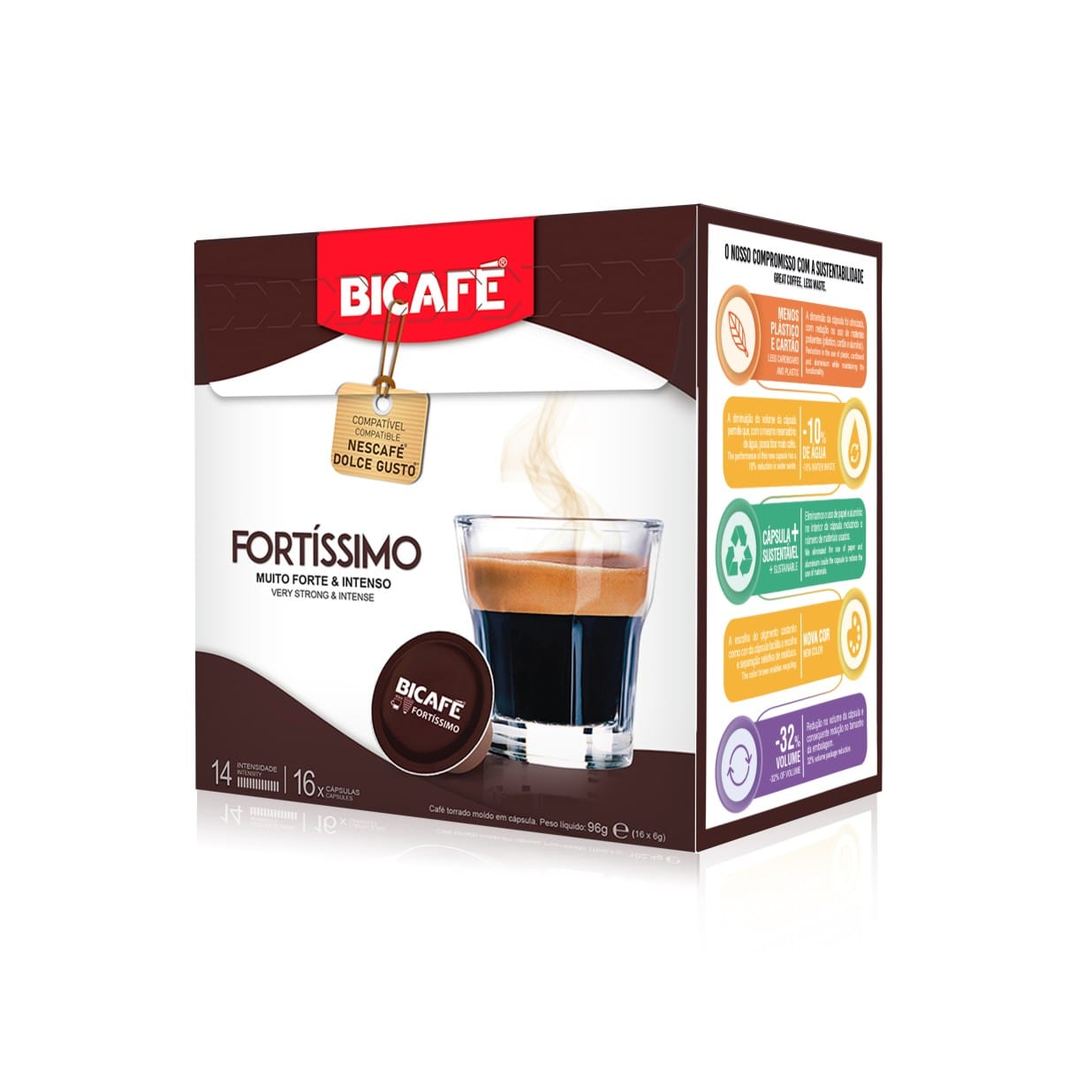 BICAFE Fortissimo kapsułki do Dolce Gusto - 16 kapsułek