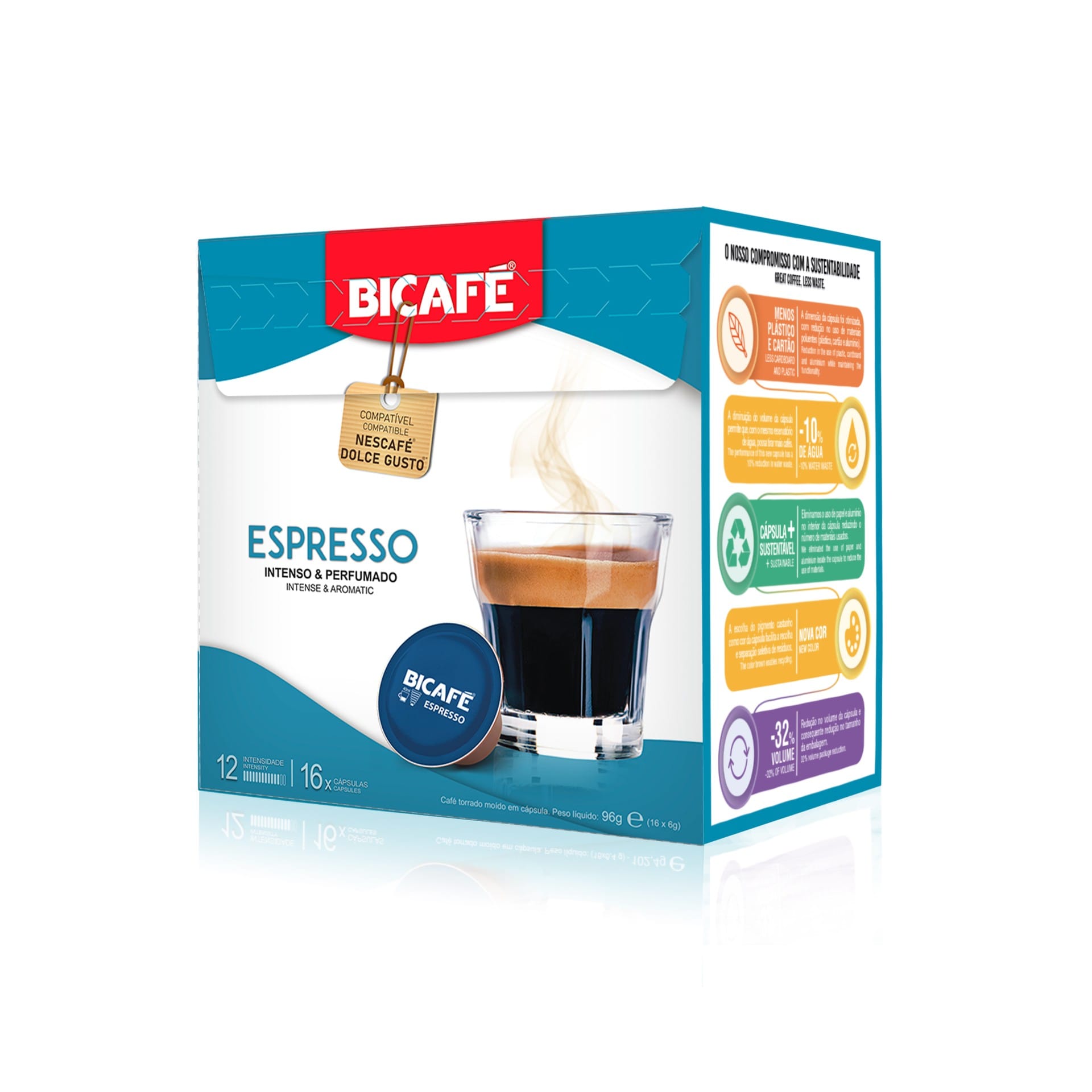 BICAFE Espresso kapsułki do Dolce Gusto - 16 kapsułek