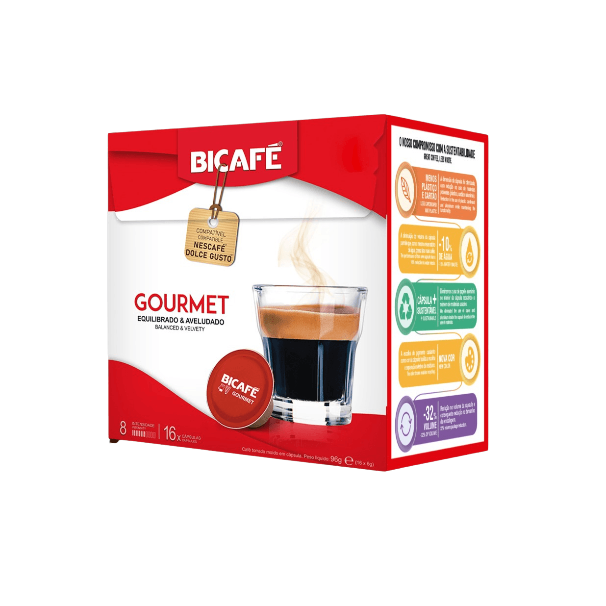 BICAFE Gourmet kapsułki do Dolce Gusto - 16 kapsułek
