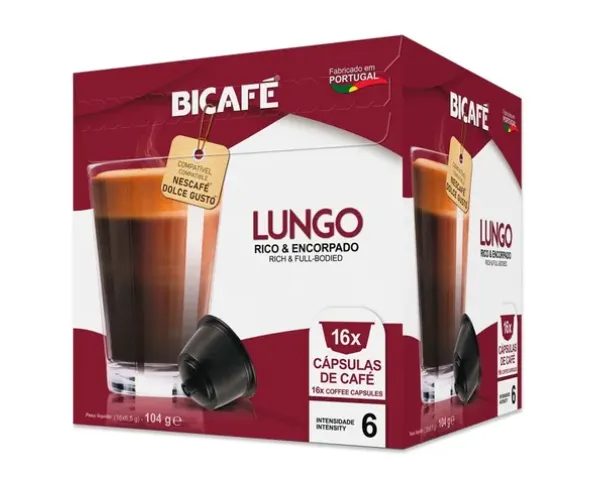 BICAFE Lungo kapsułki do Dolce Gusto - 16 kapsułek