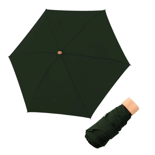 Parasol damski Doppler Nature Mini Cork manualny składany oliwkowy