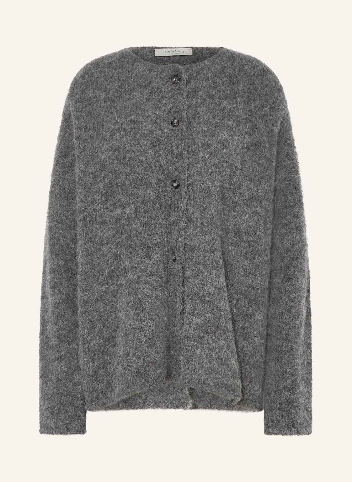 By Aylin Koenig Kardigan Frederika Z Dodatkiem Alpaki grau