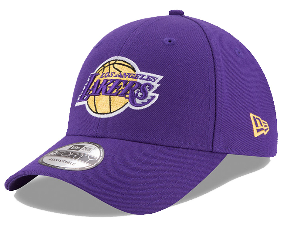 Czapka bejsbolówka NEW ERA LA Lakers The League 9FORTY fioletowa