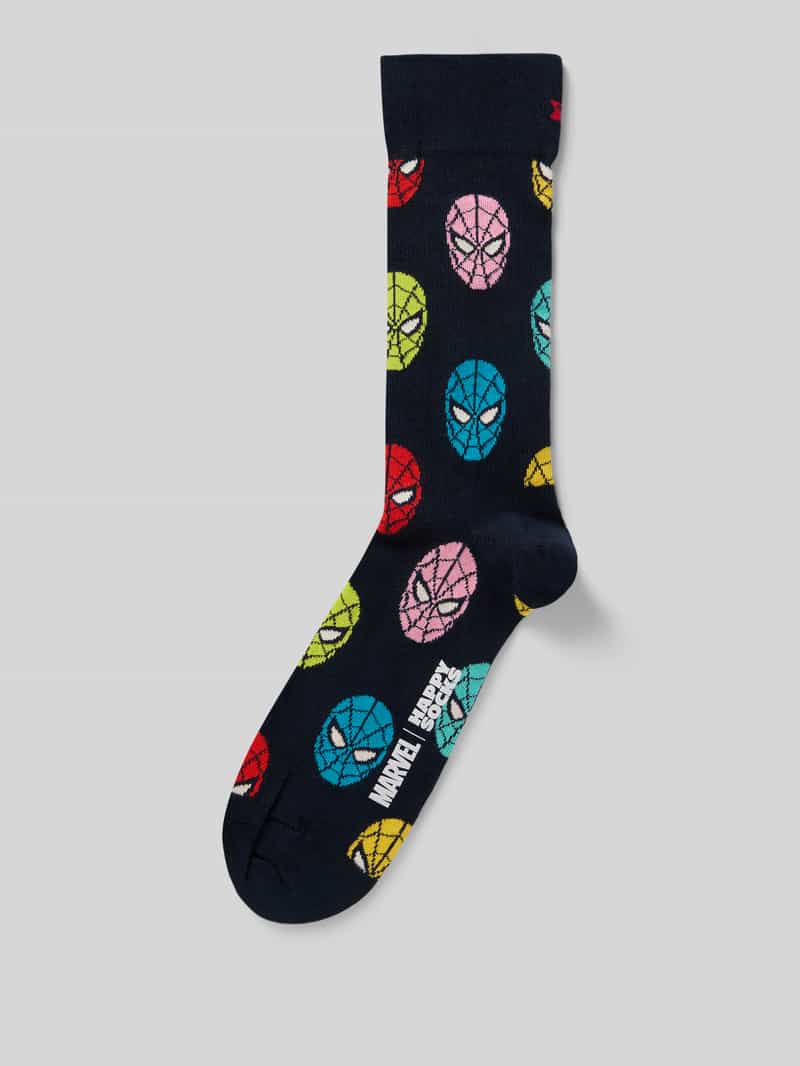 Skarpety o kroju regular fit z wyhaftowanym logo model ‘Spidey’