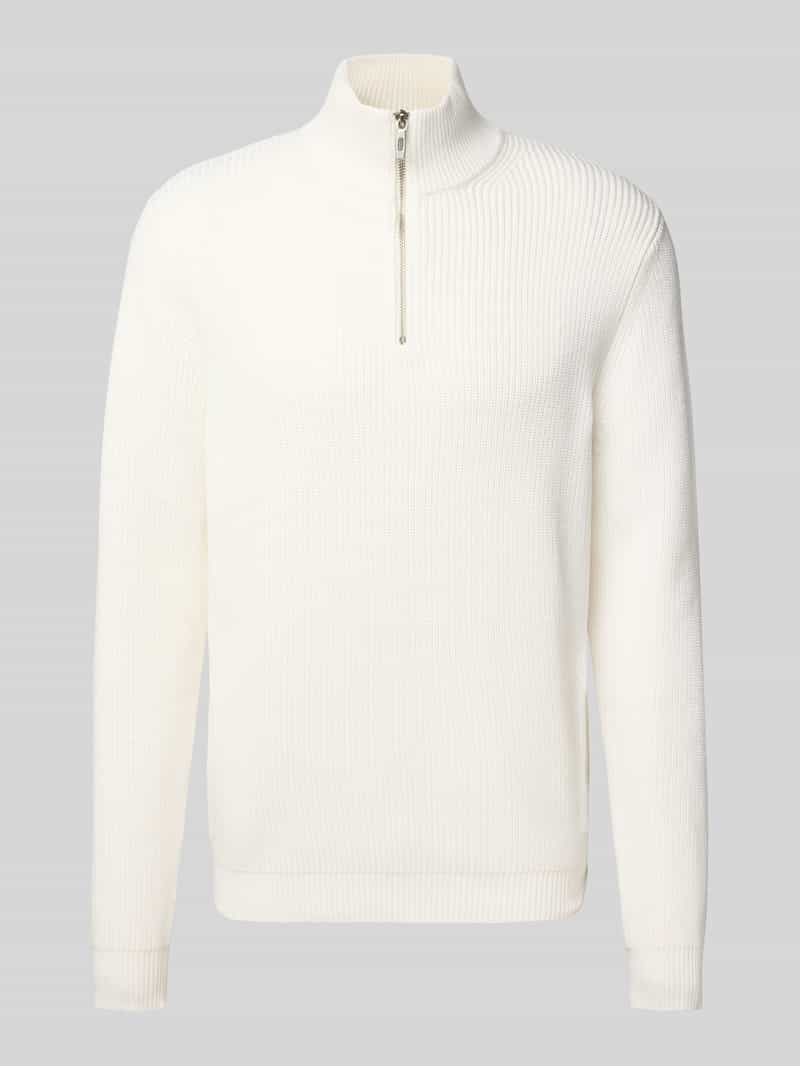 Sweter z dzianiny ze stójką