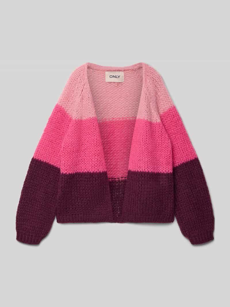 Kardigan o luźnym kroju w stylu ColorBlocking model ‘NORDIC’