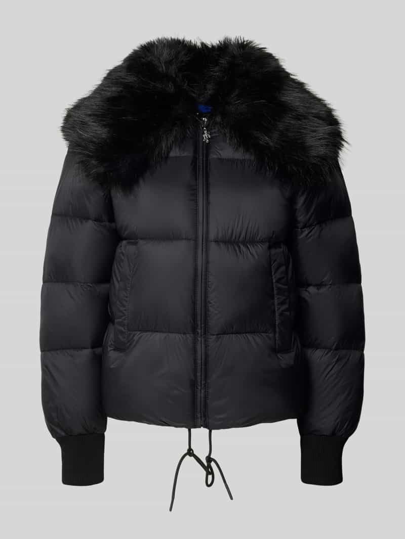 Kurtka pikowana o kroju regular fit z szerokim obszyciem ze sztucznego futra model ‘FUJI-1’