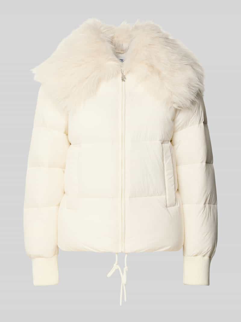 Kurtka pikowana o kroju regular fit z szerokim obszyciem ze sztucznego futra model ‘FUJI-1’