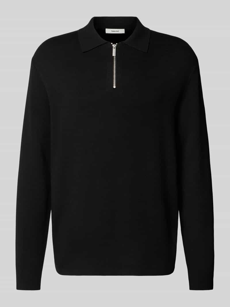 Sweter z dzianiny o kroju relaxed fit z dzianiny z mieszanki wiskozy model ‘TELLER’