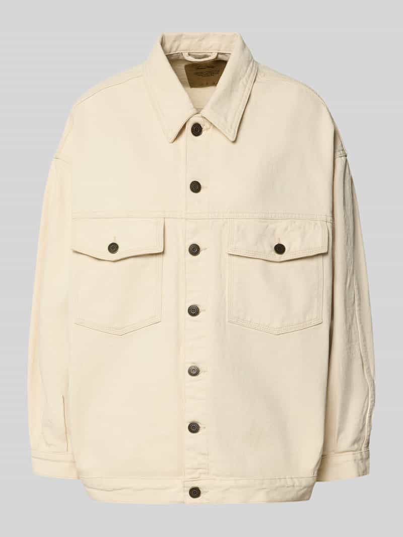 Kurtka jeansowa z kieszeniami na piersi model ‘SNOPDOG’