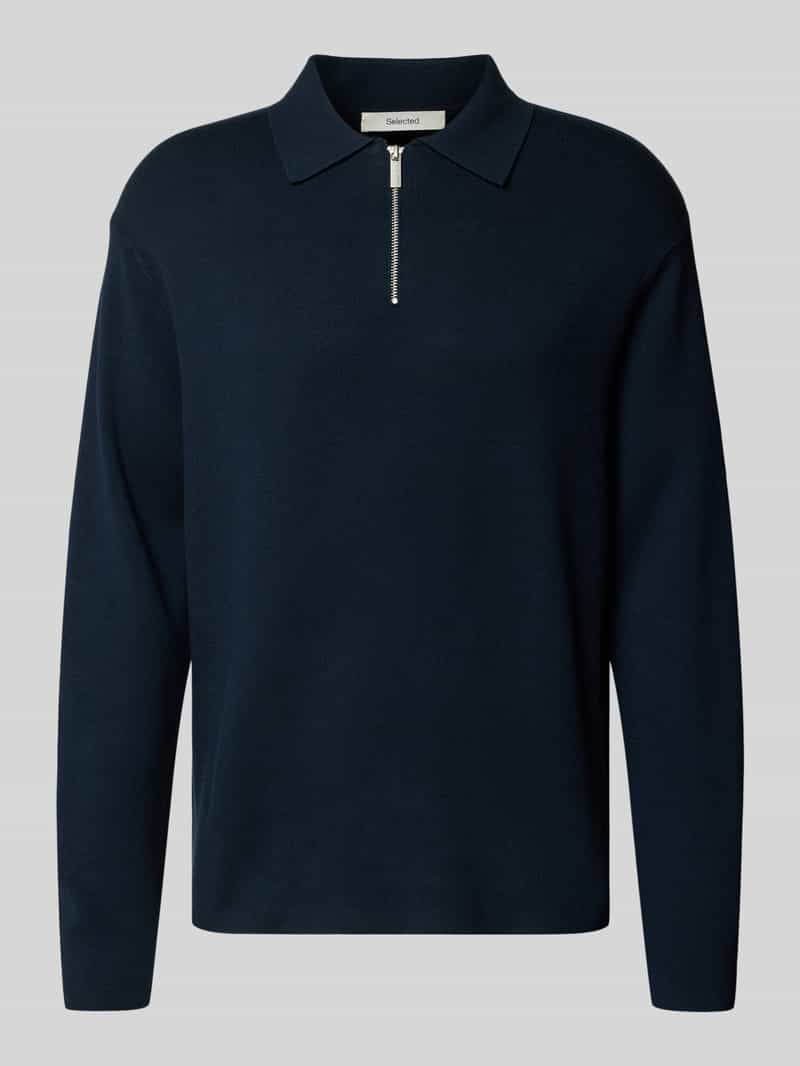 Sweter z dzianiny o kroju relaxed fit z dzianiny z mieszanki wiskozy model ‘TELLER’