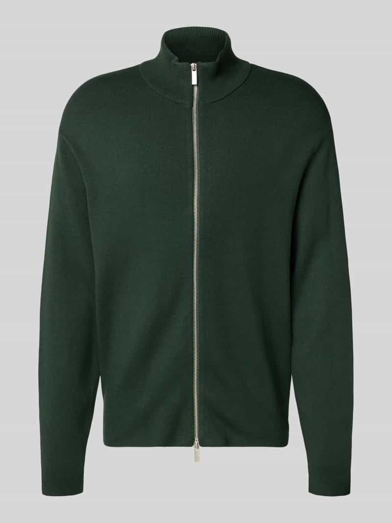 Kurtka o kroju relaxed fit z dzianiny z mieszanki wiskozy model ‘TELLER’
