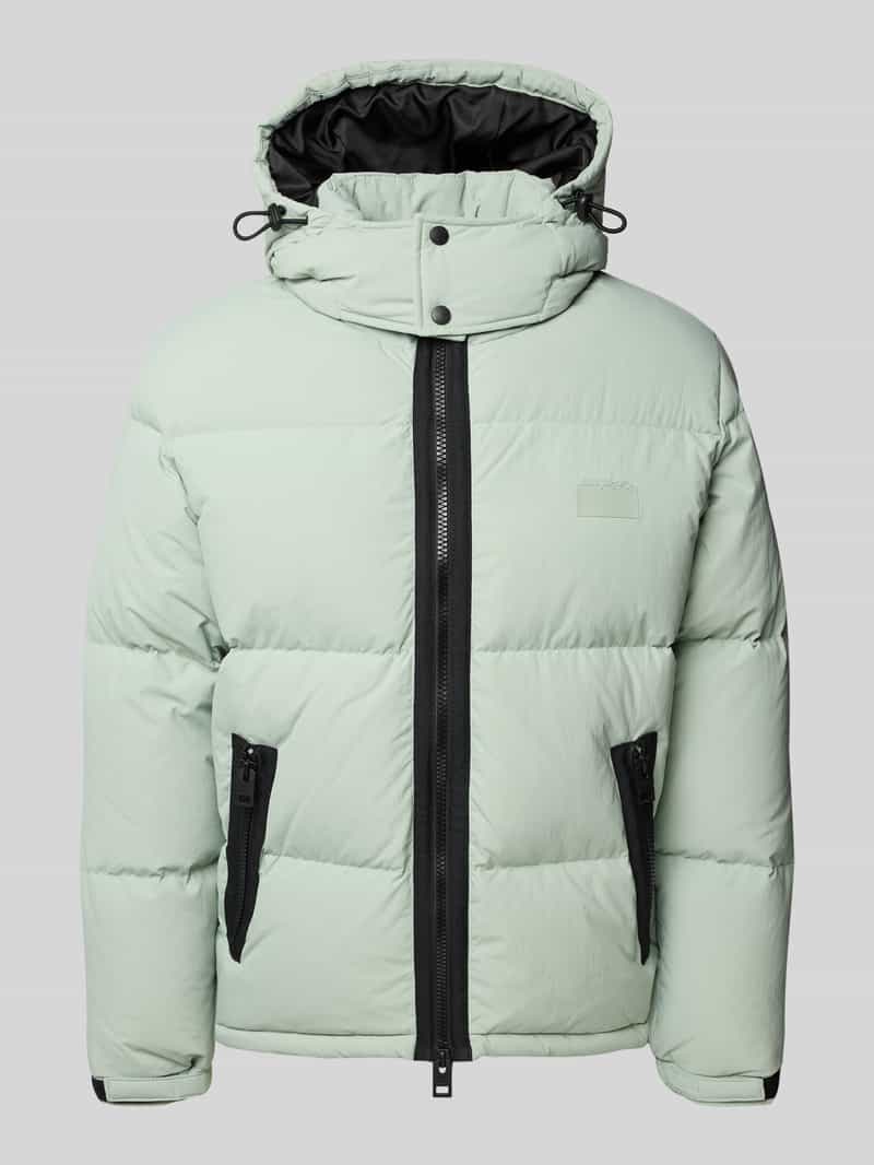 Kurtka puchowa o kroju regular fit z odpinanym kapturem model ‘BIRONO’