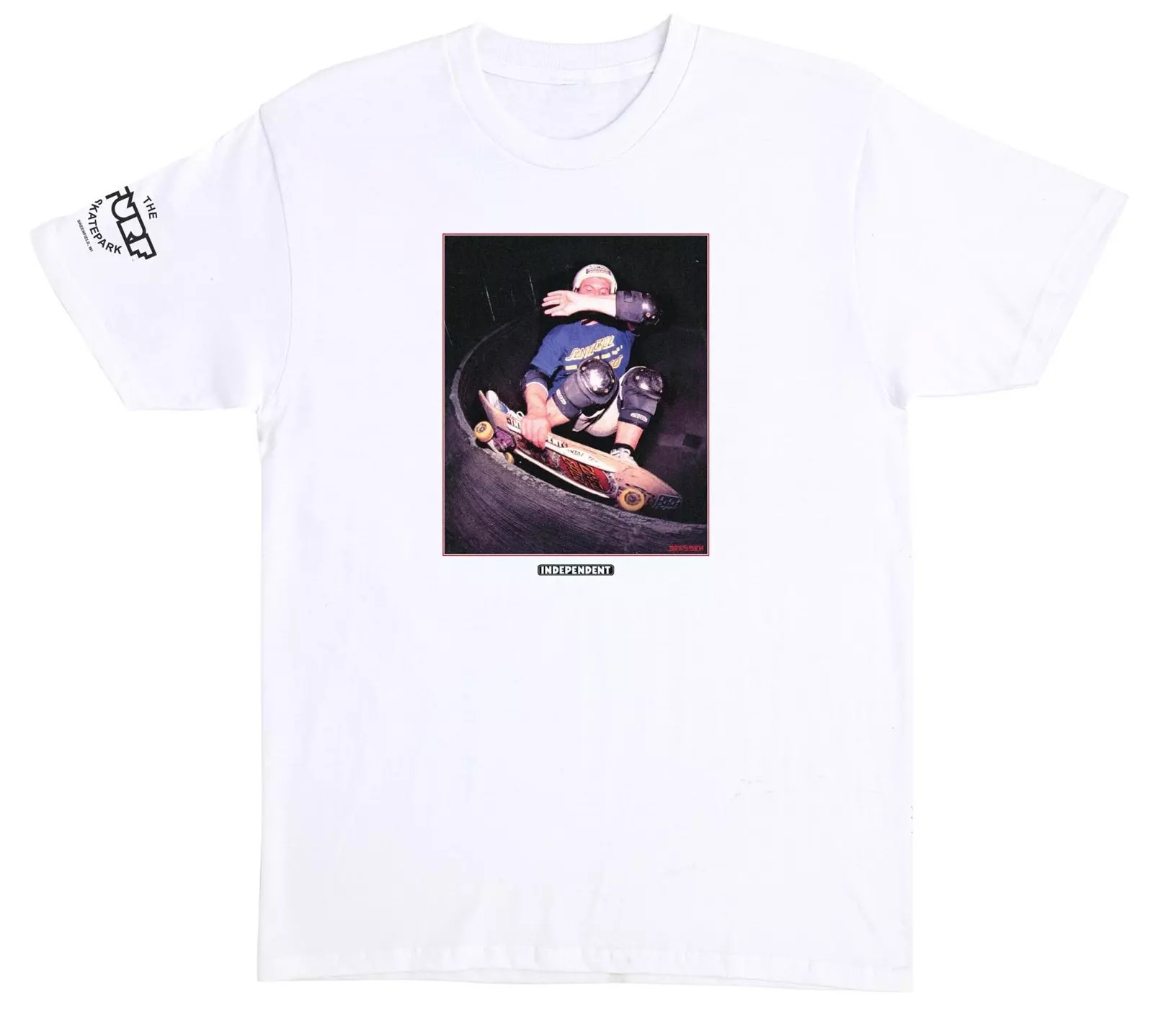 t-shirt INDEPENDENT DRESSEN TURF PARK HEAVYWEIGHT T-SHIRT WHITE