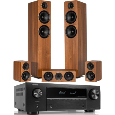 DENON Kino domowe AVR-X580BT + WILSON Scenix 5.0 Orzechowy