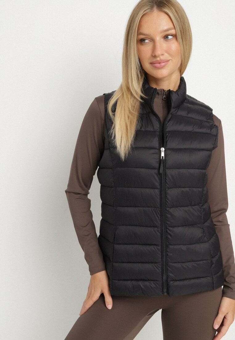 Czarna Pikowanana Kamizelka Sifitta