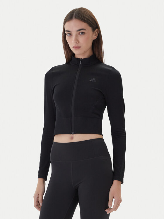 adidas Koszulka techniczna Workout Essentials JX3900 Czarny Slim Fit