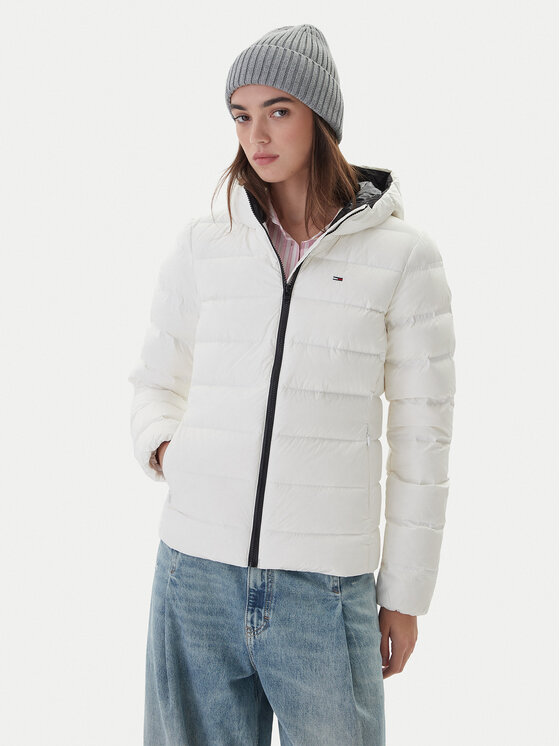 Tommy Jeans Kurtka puchowa DW0DW21617 Biały Regular Fit