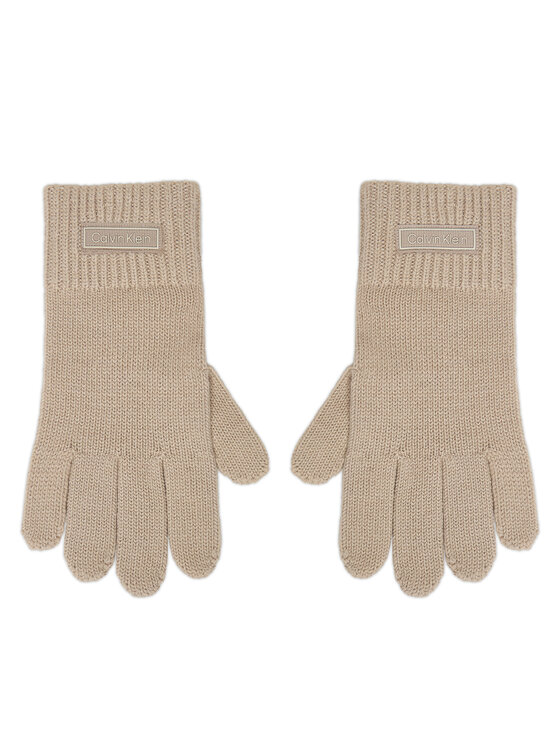 Calvin Klein Rękawiczki LV14D8031G Beżowy