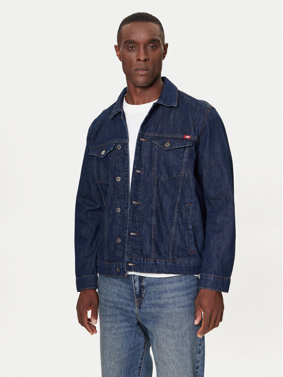 Mustang Kurtka jeansowa Dallas 1016830 Niebieski Regular Fit
