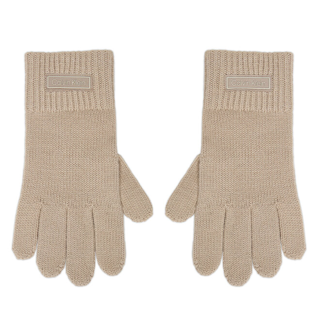 Rękawiczki Calvin Klein LV14D8031G Beżowy