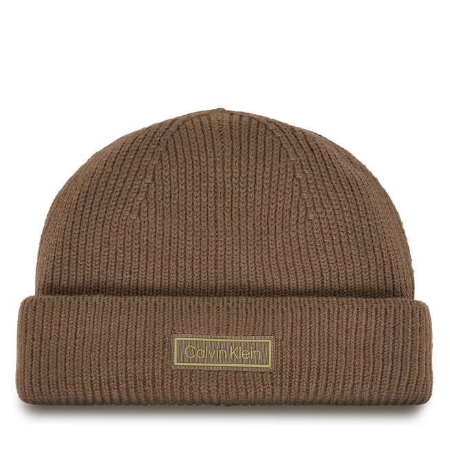 Czapka Calvin Klein LV04D8058G Brązowy