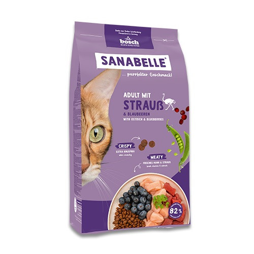 BOSCH Sanabelle Life Adult with ostrich & blueberries - sucha karma dla kota - 8kg