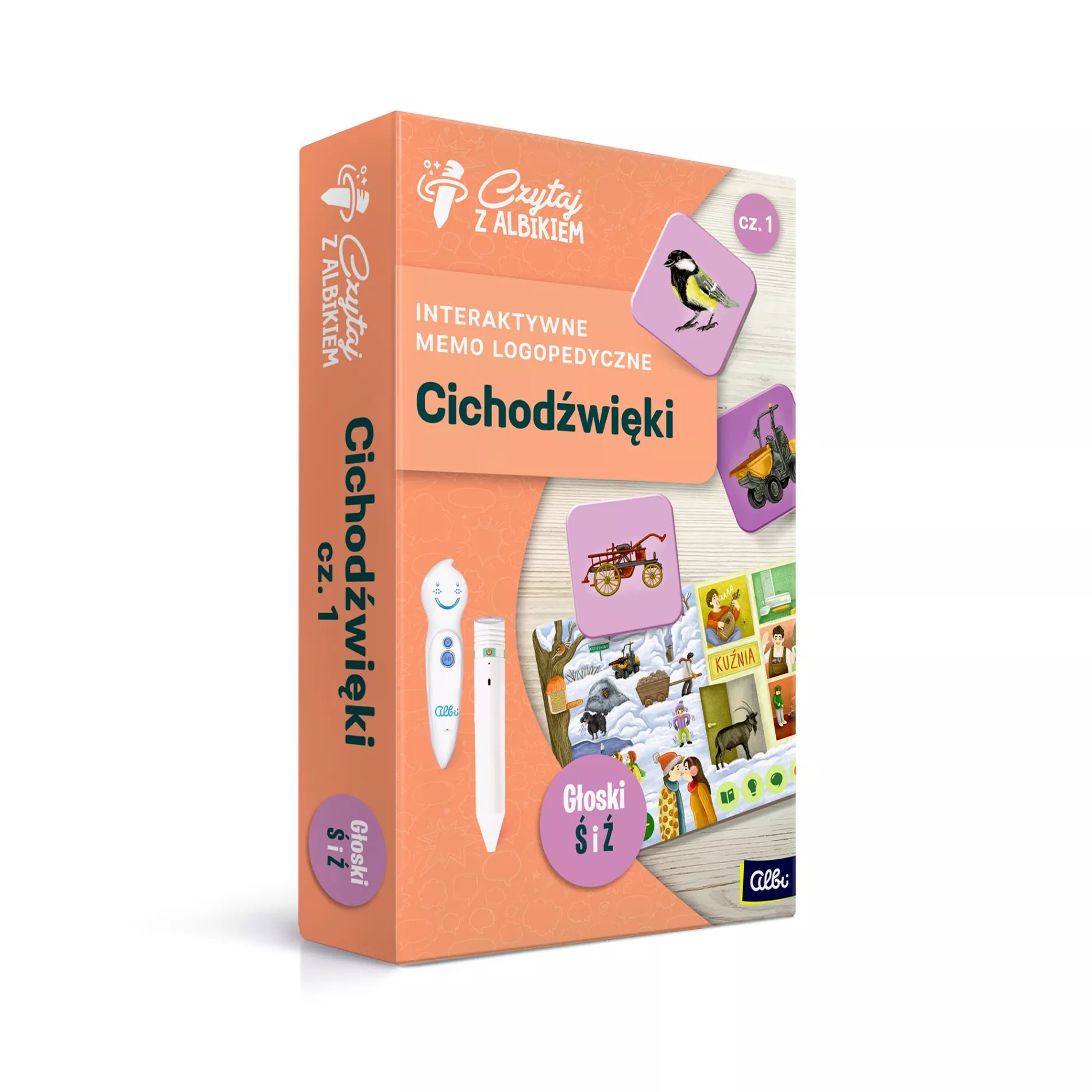 Czytaj z Albikiem. Memo Cichodźwięki cz. 1 - zabawka