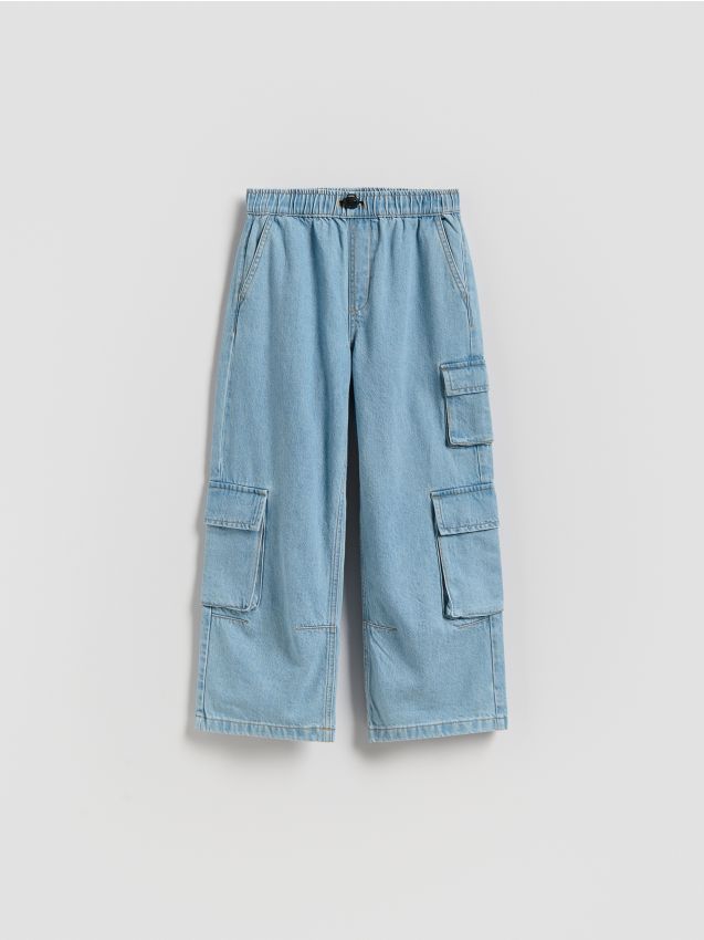 Reserved - Jeansy straight fit - niebieski