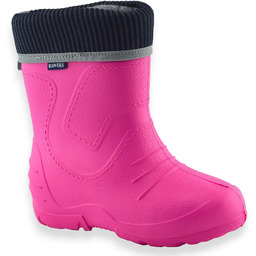Dziewczęce piankowe lekkie kalosze Raweks Fuksja