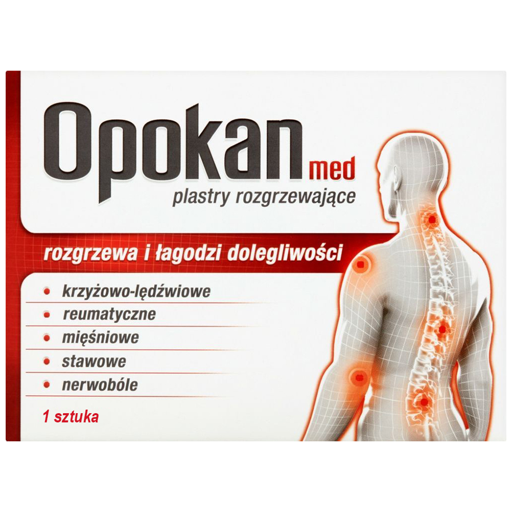 Opokan Med, plaster rozgrzewający, 1 sztuka