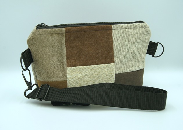 Nerka patchwork w brązach