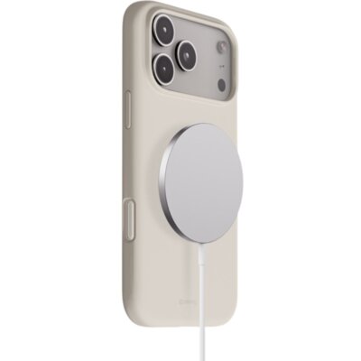 Etui CRONG Color Cover Magnetic MagSafe do Apple iPhone 17 Pro Max Kamienny beż