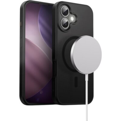 Etui CRONG Hybrid Frost MAG Cover MagSafe do Apple iPhone 17 Czarny