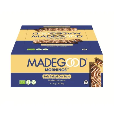 Madegood Batoniki owsiane soft z jagodami 10 x 30 g Bio