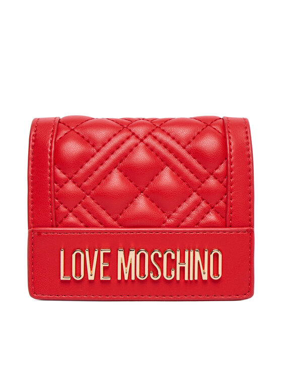 LOVE MOSCHINO Mały Portfel Damski JC5601PP0NLA0500 Czerwony